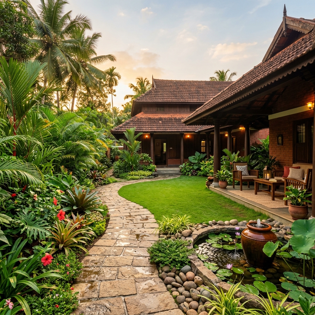 Garden Retreat – Outdoor design in Thrissur
